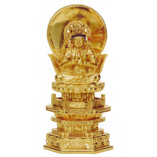 純金中七 大日如来 肌粉