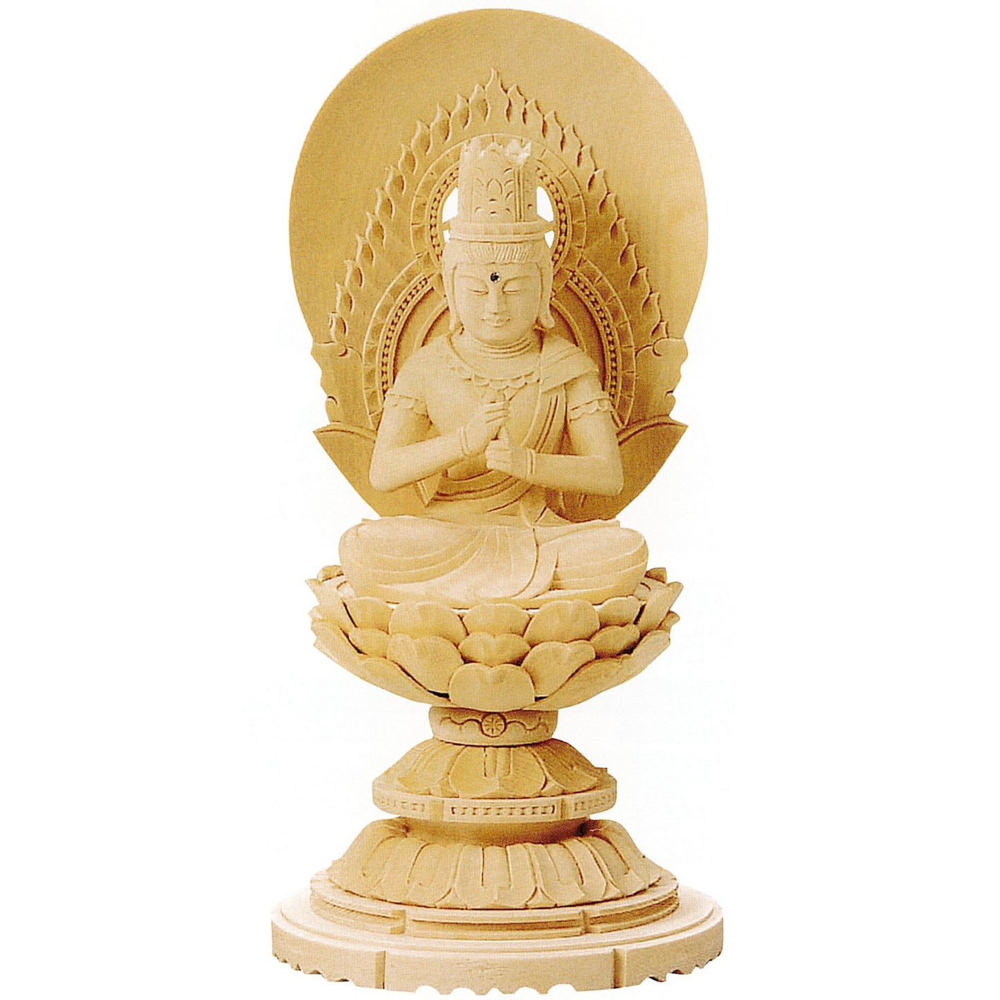 総白木 丸台座 大日如来