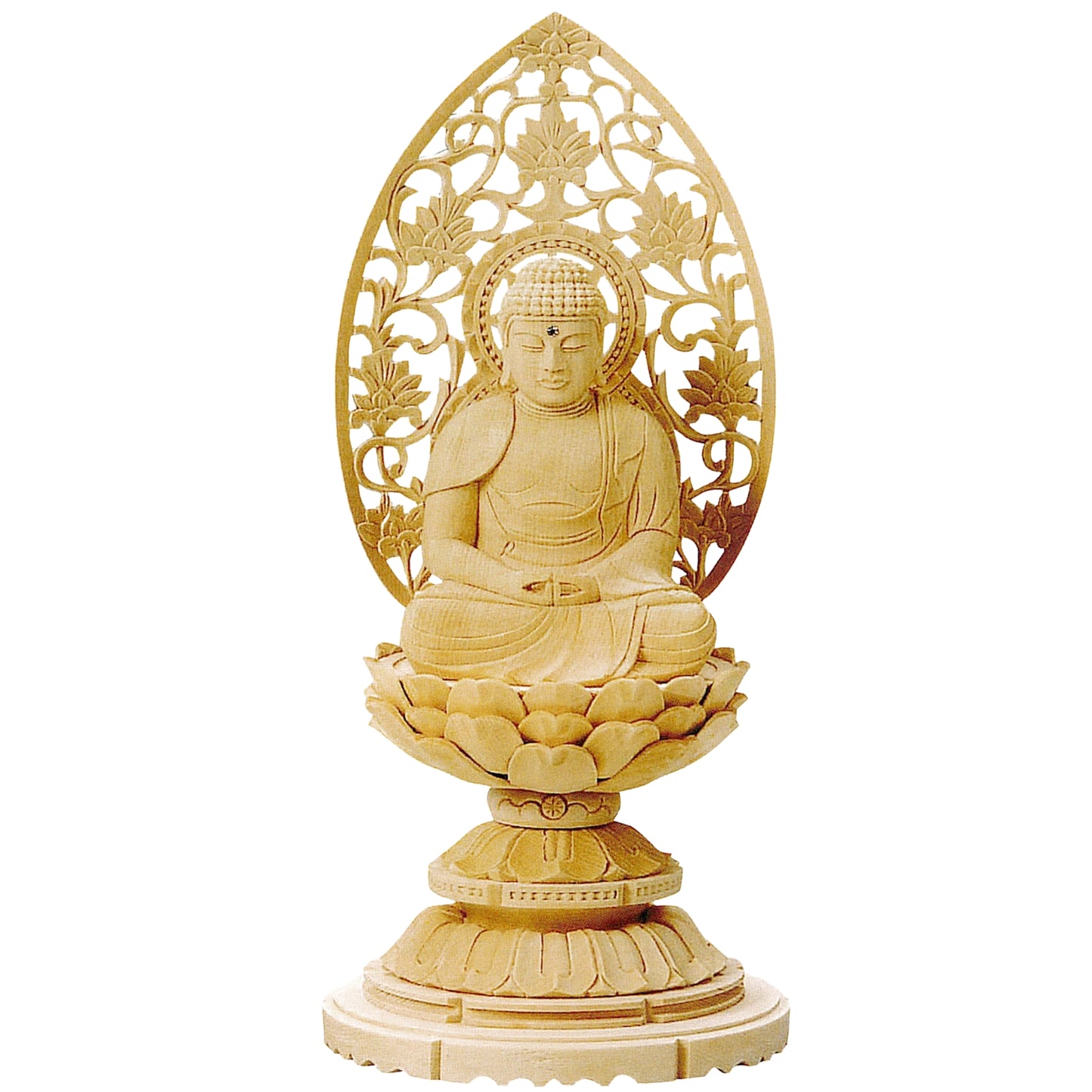 総白木 丸台座 座弥陀