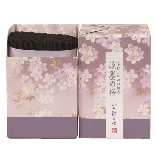日本香堂 煙の少ないお線香 宇野千代のお線香 淡墨の桜 ミニ寸