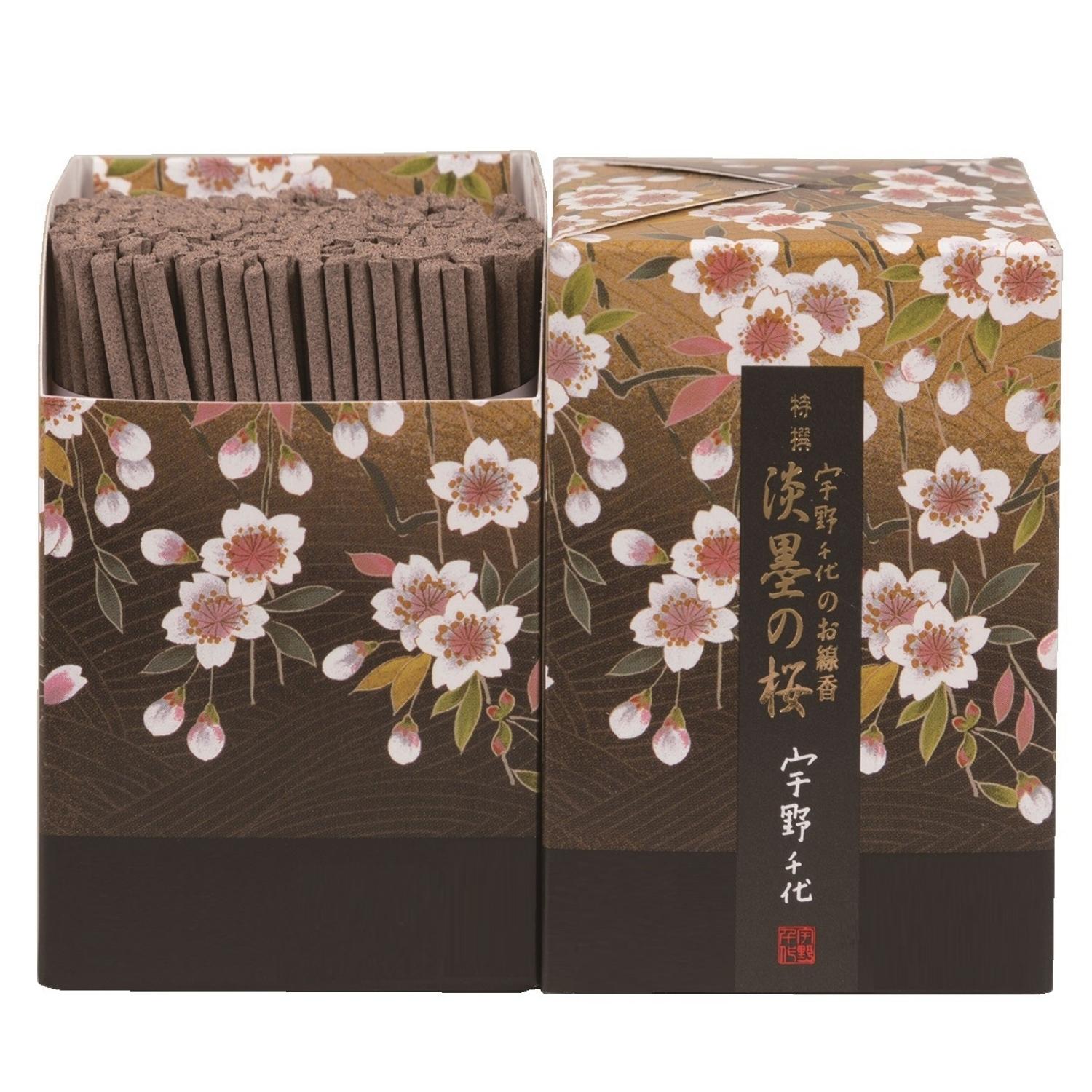 日本香堂 の煙の少ないお線香 宇野千代のお線香 特選淡墨の桜