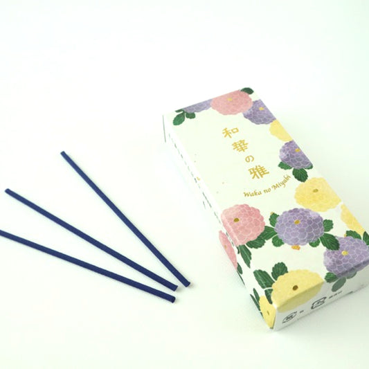 絵蝋燭と線香のセット 和華の雅 花の香り