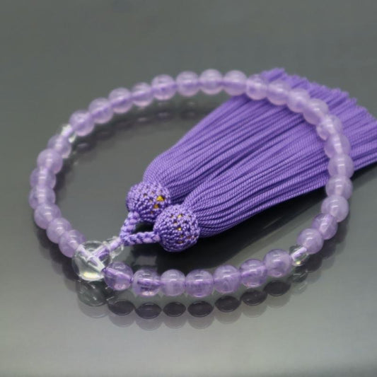 日本製 京念珠 藤雲石調×藤房