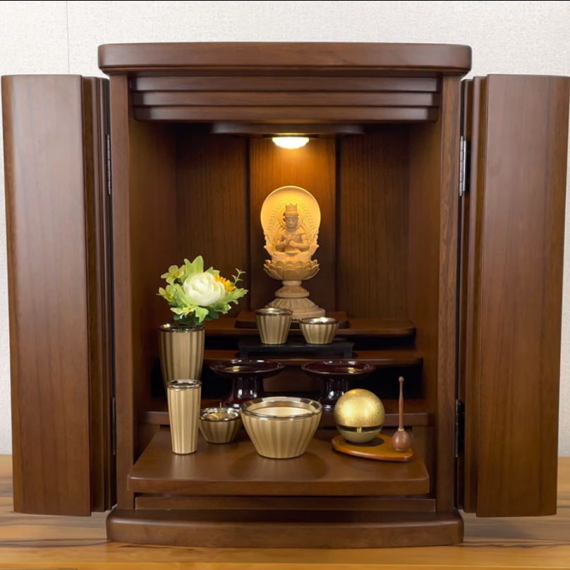 コンパクト仏壇 カジノ18号 ブラウン – くらしとくよう