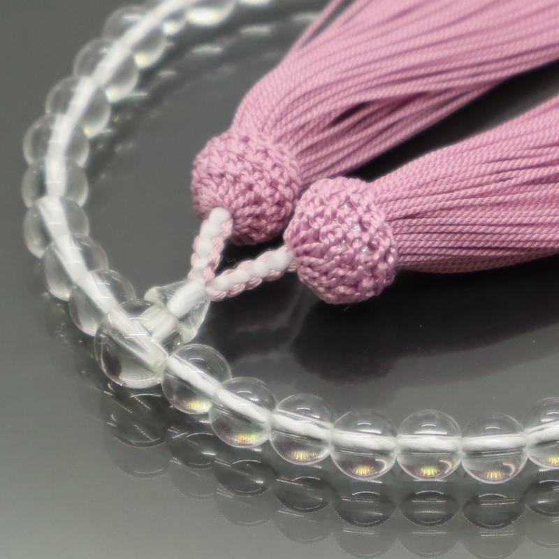 日本製 京念珠 和泉硝子×灰桜房