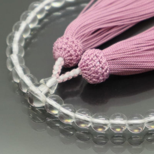 日本製 京念珠 和泉硝子×灰桜房