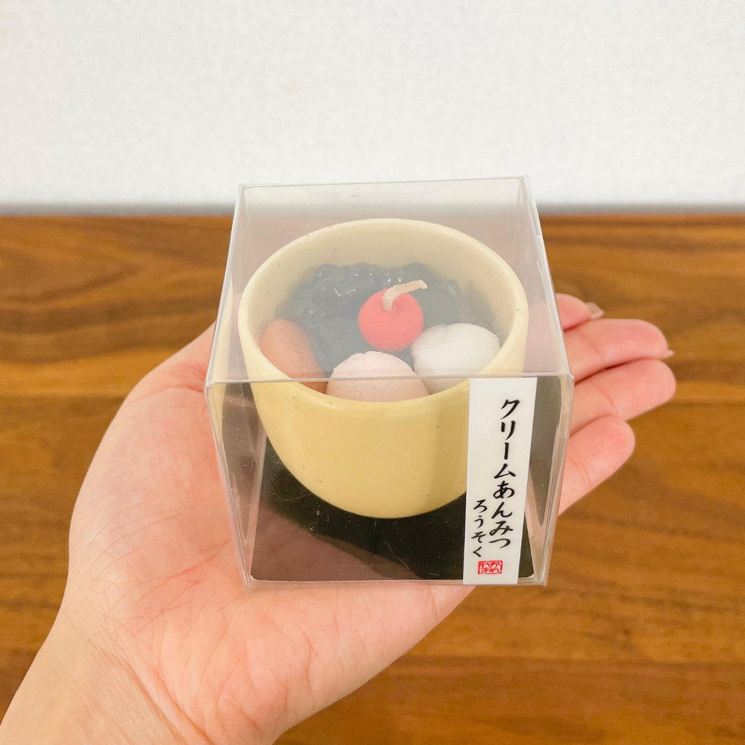 好物キャンドル クリームあんみつ 焼き芋 お団子 おはぎ- Candle -