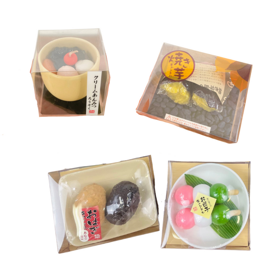 好物キャンドル クリームあんみつ 焼き芋 お団子 おはぎ- Candle -