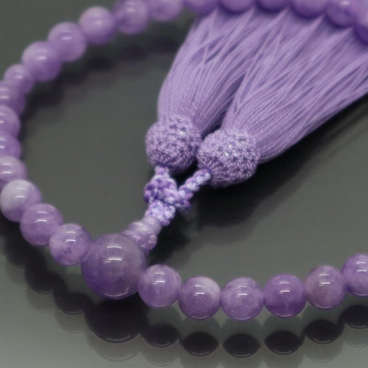 日本製 京念珠 藤雲石×藤房