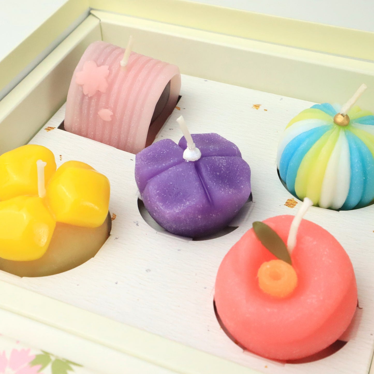進物 和遊 お香と和菓子キャンドルセット