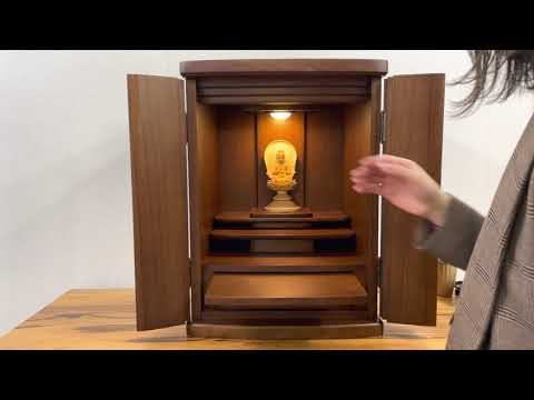 コンパクト仏壇 カジノ18号 ブラウン