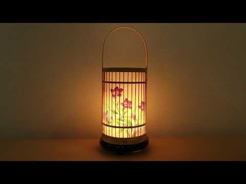 竹彩1号 白木 (回転付) 行灯