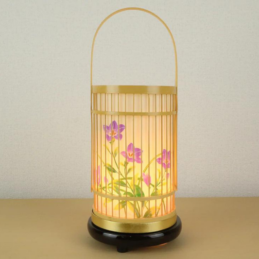 竹彩1号 白木 (回転付) 行灯